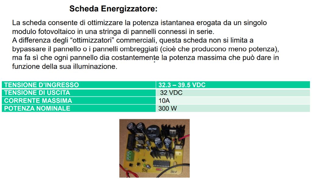 Scheda Energizzatore